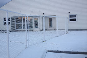 Clôture en mailles de chaine